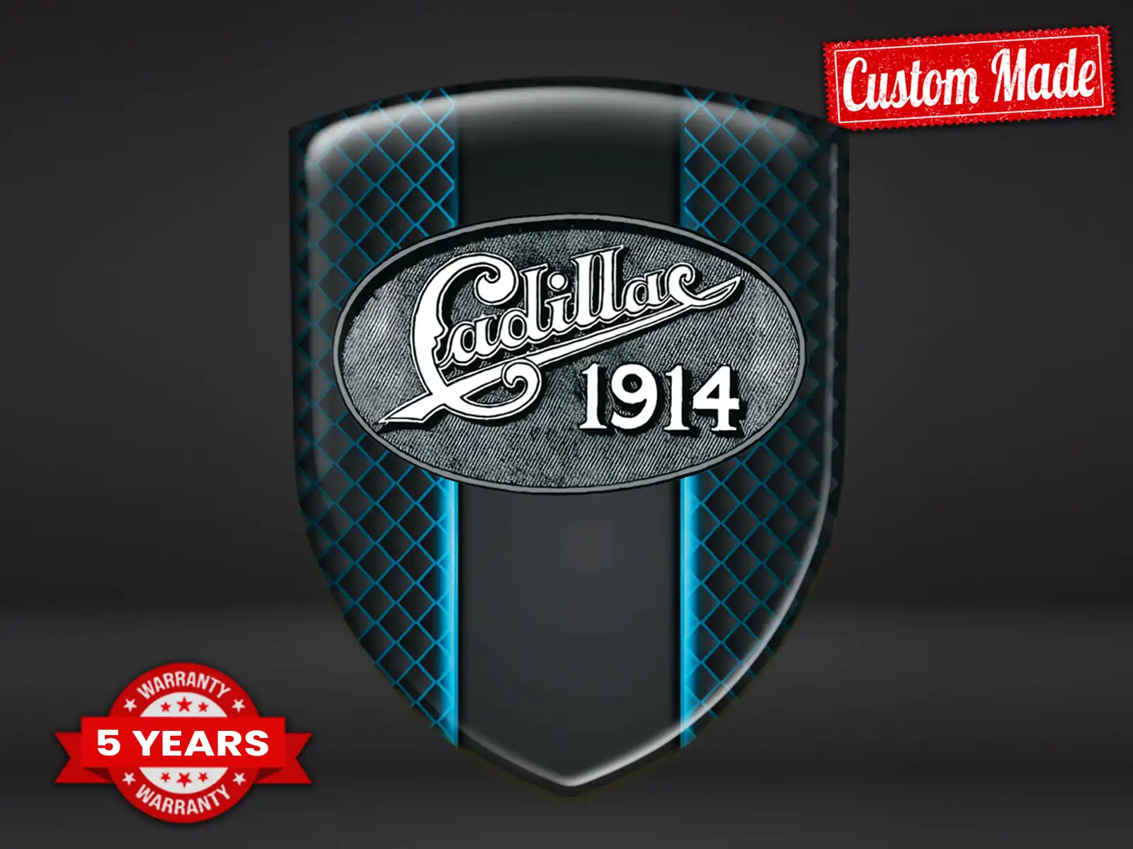 Cadillac Heckscheibenaufkleber Matt